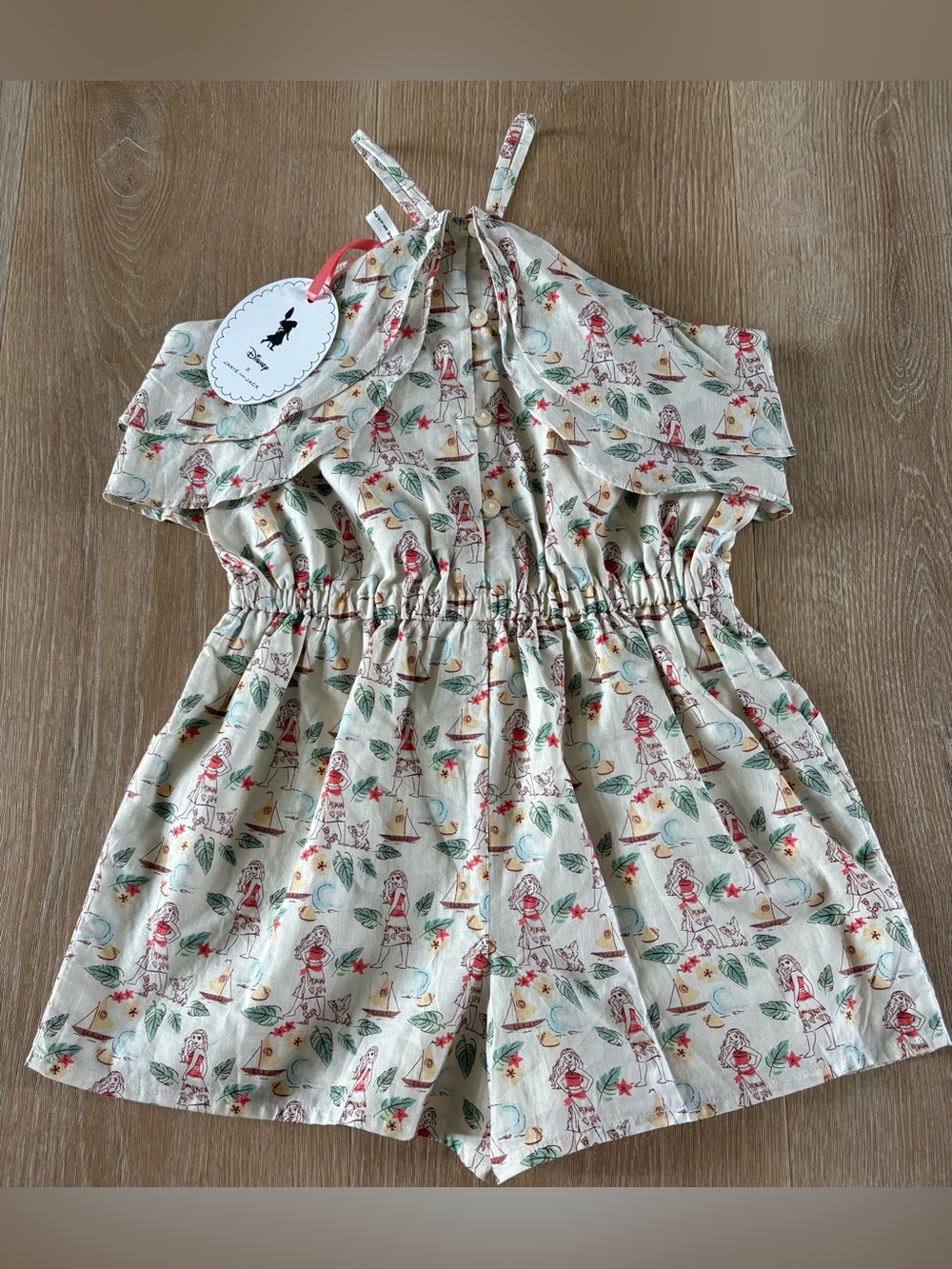 JANIE AND JACK DISNEY SIZE 6 MOANA ONE PIECE ROMPER NEW NWT